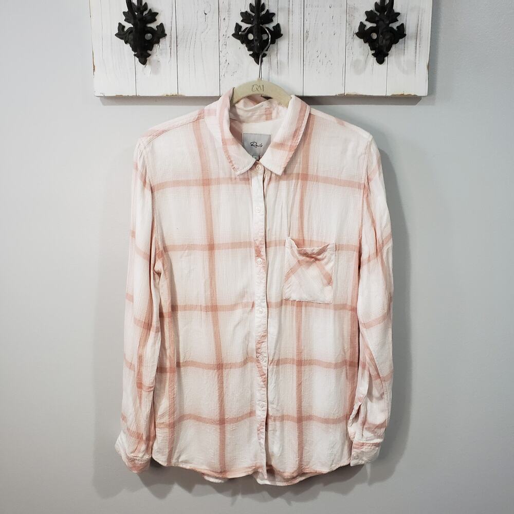 Rails Hunter Plaid Button Down Shirt M READ